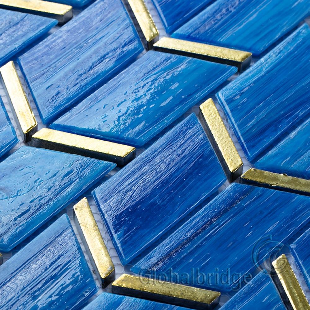 Azulejos de pared de mosaico de vidrio de diseño único de Stream