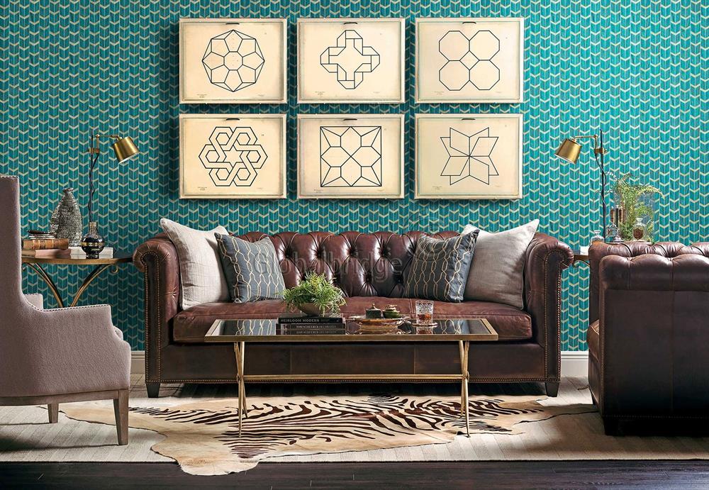 Azulejos de pared de mosaico de vidrio de diseño único de Stream