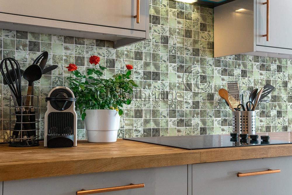 Azulejo de pared de baño de patrón de desvanecimiento azulejo de pared de cocina