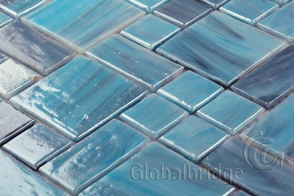 Vidrio de ágata mosaico de piso de mezcla irregular mosaico de vidrio azulejos decorativos de la pared