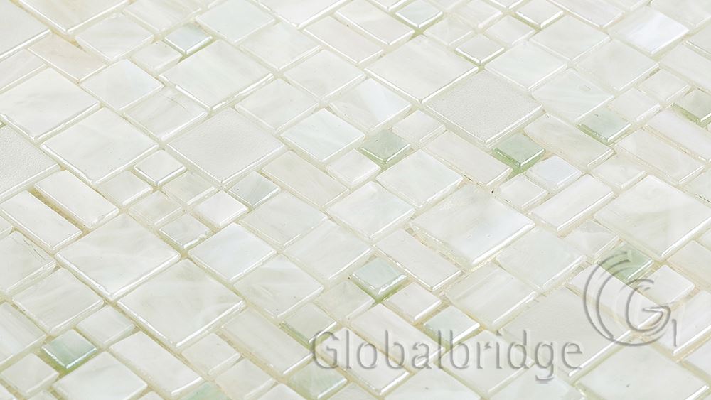 Square Mix Stable Glass Mosaic Wall Tile