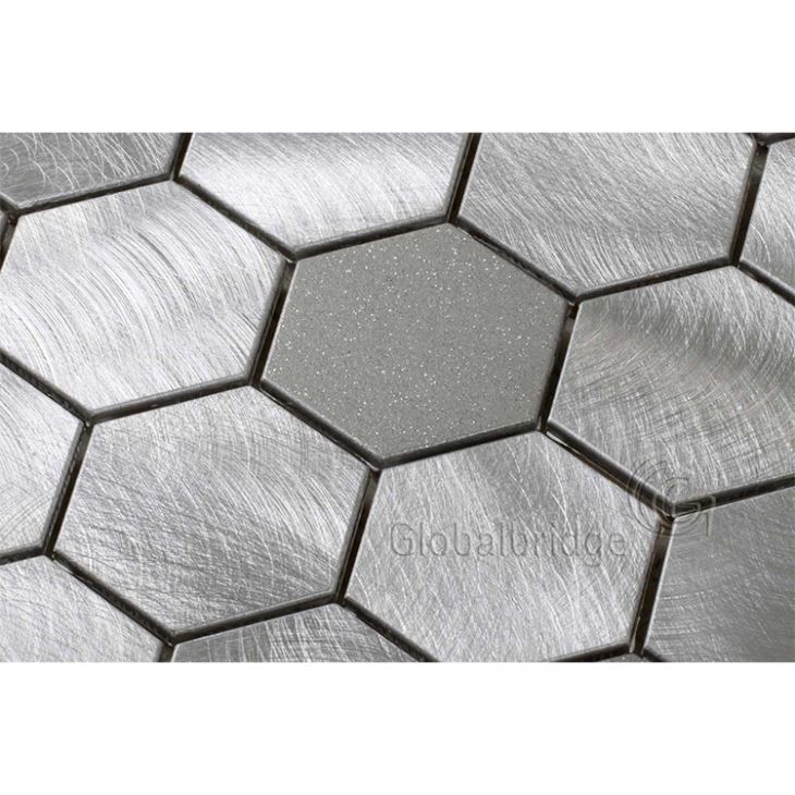 Protector contra salpicaduras de mosaico de aluminio