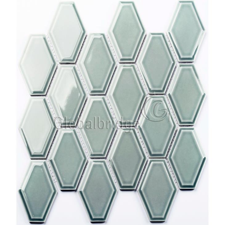 Azulejos de pared de mosaico de cerámica de cristal galvanizado