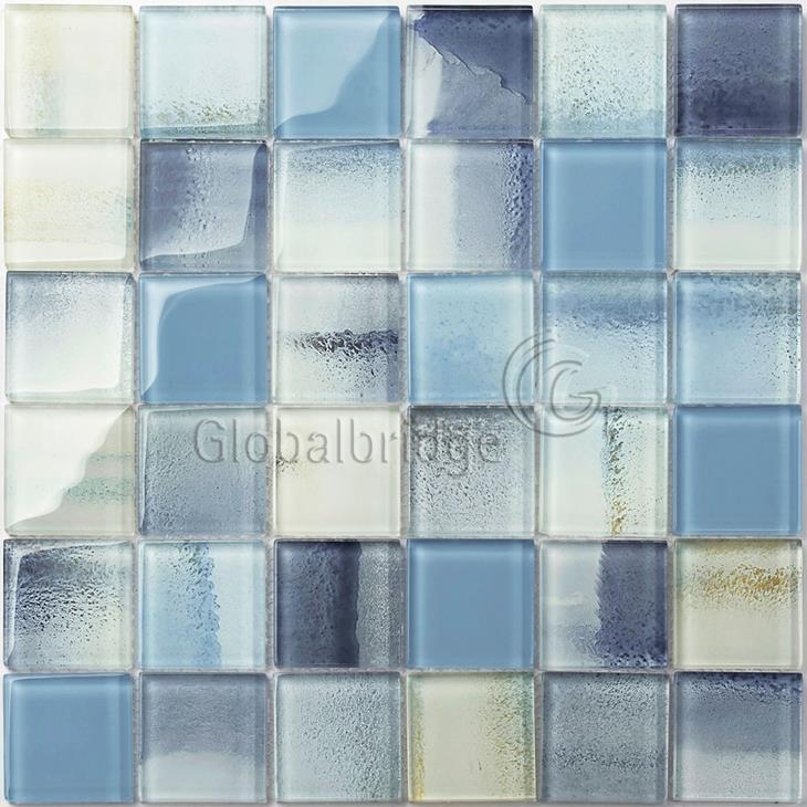 Azulejos de la piscina de mosaico de cristal