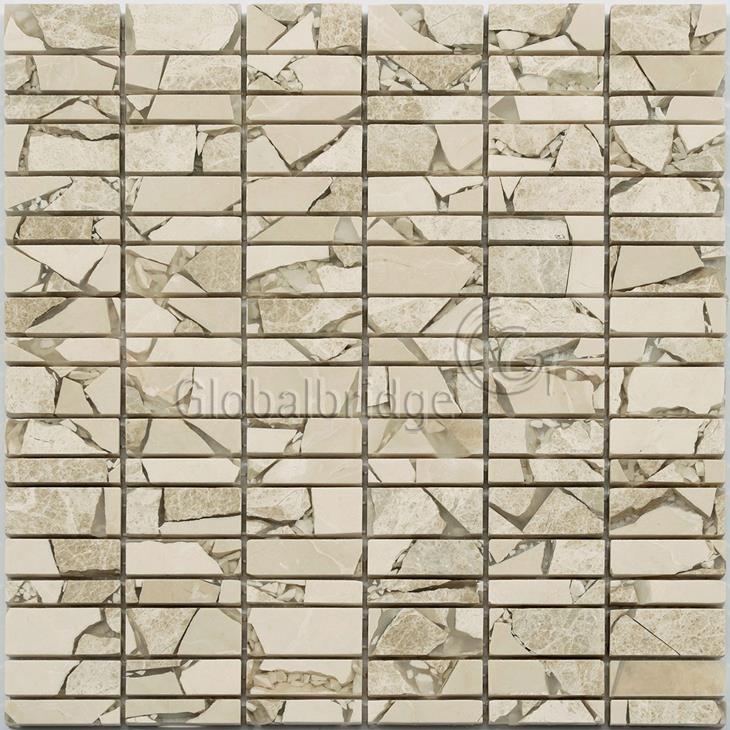 Nature Engraving stone mosaic wall tile