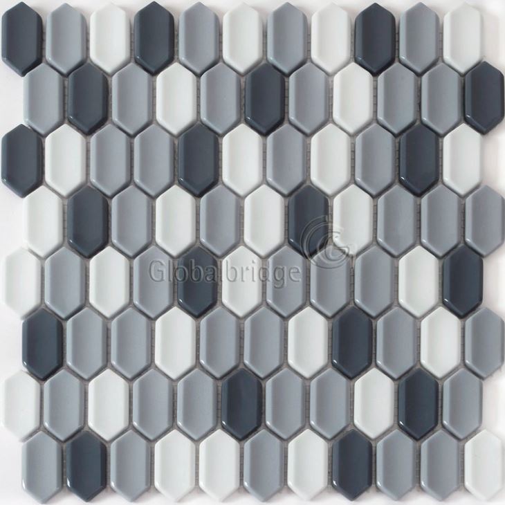 Backsplash de cocina de azulejo de mosaico de vidrio