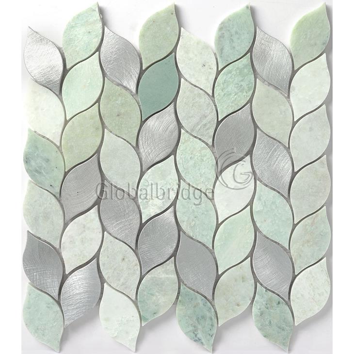 Mármol Mezcla de Aluminio Mosaico Azulejo de Pared