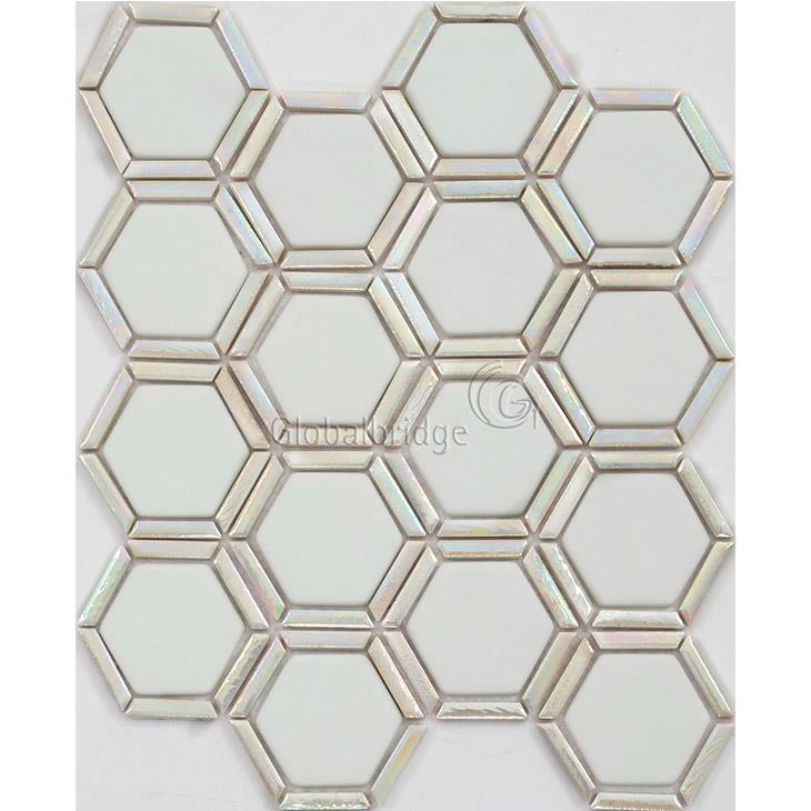 Placa para salpicaduras de azulejos de mosaico de vidrio de diseño especial