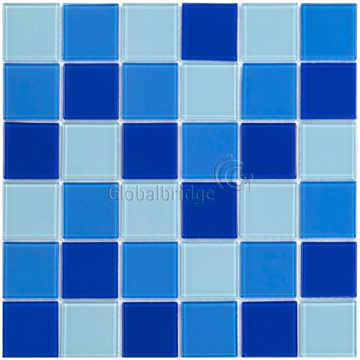 Hojas de cristal cuadrado pared mosaico azulejo