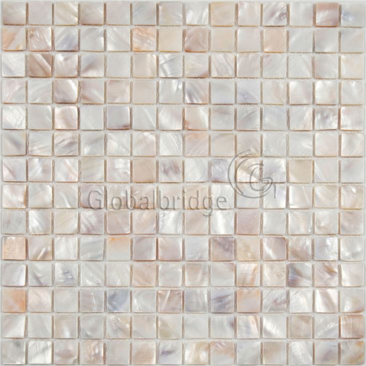 Azulejos mosaicos blancos de madre perla